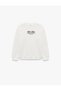 Cotton Long Sleeve Crew Neck Printed Sweatshirt - 4