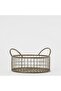 Round Metal Multi-Purpose Cute Bread Basket - Brown
