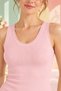 Women's Powder Soft Textured Viscose Standard Fit Daily Wear Thick Strap U-Neck Undershirt - 4