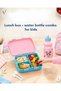 Kids Lunch Box Combo with Water Bottle & Protective Cover – Leakproof, BPA Free, Insulated Tiffin Set for School, Toddlers & Children - 4