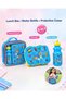 Kids Lunch Box Combo with Water Bottle & Protective Cover – Leakproof, BPA Free, Insulated Tiffin Set for School, Toddlers & Children - 5