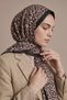 Leopard Textured Sport Shawl Dark Mink - 3
