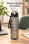 3-Piece Motivational Water Bottle Sports Water Bottle 2000+900+500ml Water Bottle with Sticker and Straw - 5