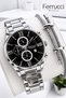 Men's Wristwatch with Internal Functions Active 30 Mt Water Resistant Steel Strap Efr.13299.M2