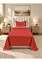 New Year's Special Color Pompom Patterned 2 Pieces Single Bedspread Tile