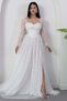 Sweetheart Neckline Long Sleeve Lace Dress Ecr5733 - 5