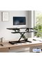 Flexispot Modern 35 Inch Height Adjustable Sit to Stand-up Desk with Keyboard Trey - Black - 2