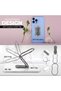 Foldable & Adjustable Magnetic Phone Ring Holder Kickstand,360° Rotating Ergonomic Finger Grip Stand,Universal Smartphone Holder with Strong Adhesive - 7