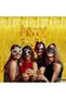 4 Pcs Gold Tinsel Foil Fringe Backdrop Curtains,3.2 x 6.56 FT,Golden Metallic Streamers for Birthday and Party - 3