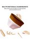 2 Pieces Foundation Brushes and 2 Pieces Makeup Sponges Set,Petal Shape Soft Touch Blending Tools for Concealer and Highlighter,Vegan and Cruelty-Free - 2