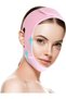 Double Chin Reducer and V Line Lifting Mask,Face Slimming Chin Strap for Sagging Skin,Light Pink - 8