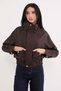 Casual Polo Collar Jacket with Hidden Zipper and Snap Buttons - 6