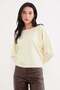 Basic Boat Neck Bat Sleeve Modal Blouse - 6