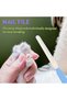 Pet Nail Clippers and File Set for Cats,Dogs,and Small Animals,Stainless Steel Trimmer with 2mm Safety Hole,Green - 5