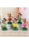 Solar Powered Hula Girl Car Ornament,Creative Cartoon Hawaii Girl Dashboard Decoration,Unisex Gift for Home and Vehicle - 2