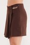 Pleated Mini Skirt with Side Zipper and Accessories - 5