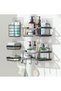 5-Pack Adhesive Shower Caddy Set,Rustproof Carbon Steel Bathroom Organizer,No Drilling Shower Shelf for Inside Shower and Kitchen,Black - 3