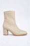 Dire Stretch 7 cm Heeled Blunt Toe Zippered Women's Boots - 7