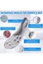 4D Cloud Technology Super Soft Sports Insoles,Acupoint Massage and Arch Support,Black - 3