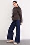Waterway Patterned Belted Quilted Zippered Coat - 5