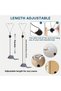 Interactive Hanging Cat Feather and Plush Toys,Retractable Door Mounted Teaser for Indoor Kittens,4 Pieces - 5