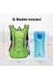 Lightweight Hydration Backpack with 2L BPA-Free Water Bladder,Reflective Running and Cycling Pack - 5