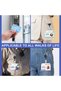 2 Pack Vertical 2-Card Badge Holder with Thumb Slots,Hard Transparent PC Case for Office and School - 3