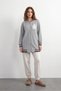 Women's Zippered Istanbul Printed Gray Tracksuit Set