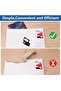 6-Piece Black Letter Opener Set,Concealed Stainless Steel Cutter for Envelopes and Packages,Durable ABS Plastic,Portable Slitter for Office and Home - 5