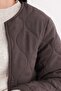 Waterway Patterned Belted Quilted Zippered Coat - 8