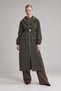 Khaki Detachable Detailed Trench Coat