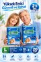 Adult Diapers - Soft Textile Surface High Absorbency with Wetness Indicator Large 10 Pieces 2 Packs - 2