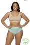 10-Pack High Waist 100% Cotton Bato Panties - Heart Patterned Comfortable Fit Underwear - 5