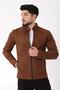 Sleeve Detail Judge Collar Suede Seasonal Coat BL 1710-60286 - 5