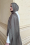 Premium Glow Jacquard Shawl Line - Mink