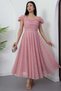 Sweetheart Neckline Perforated Lace Dress Drp1379 - 4