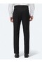Black Straight Woven Slim Fit Classic Wool Blended Pants - 4