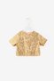 Gold Sequined Short Sleeve Girls' Two-Piece Set - Larina - 5