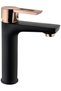 Defne Black Copper Long Mix Sink Faucet