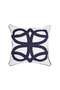 Abstract Patterned Cotton Linen Square Pillow (50X50 cm)
