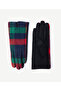 Plaid Patterned Fabric Gloves - 2