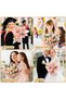 Flower Bouquet Paper - Flower Wrapping Paper - Pink - Gold Edged - Matte Opp 58X58 cm - 20 Pieces - 6