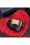 Elite Genuine Leather Men's Belt with Metal Gold Buckle - 4