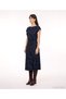 Straight Crew Neck Short Sleeve Dress - 3