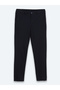 Navy Blue Striped Modern Fit Cotton Blend Knitted Suit - 7