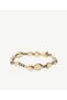 Gold Bracelet with Glass Stone Detail