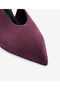Open Back Pointed Toe Heeled Shoes - 2