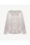 Regular Crew Neck Long Sleeve Blouse - 6