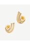 Asymmetric Gold Earrings - 2