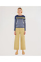 High Waist Wide Leg Trousers with Belt Detail